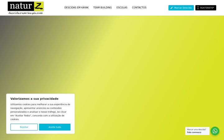 Screenshot of descidas-em-kayak.com