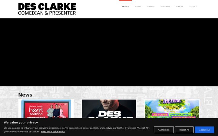 Screenshot of desclarke.com