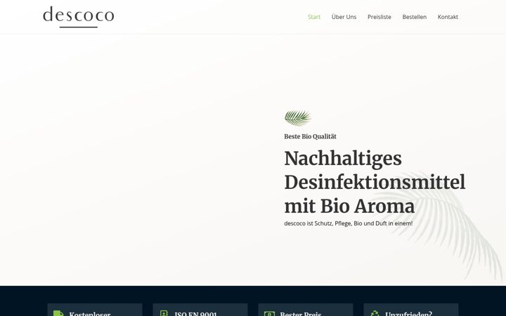 Screenshot von descoco.de