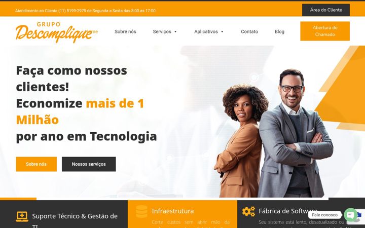 Captura de pantalla de descomplique.com.br