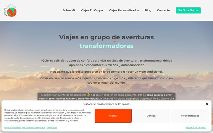 Screenshot of desconectayviaja.com