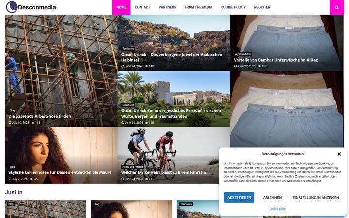 Screenshot of desconmedia.de