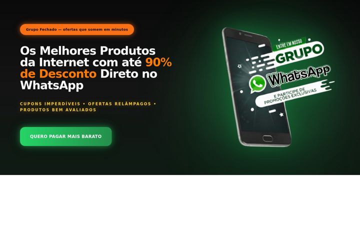 Captura de pantalla de descontaosecreto.com.br