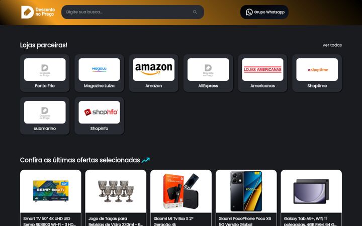 Screenshot of descontonopreco.com.br