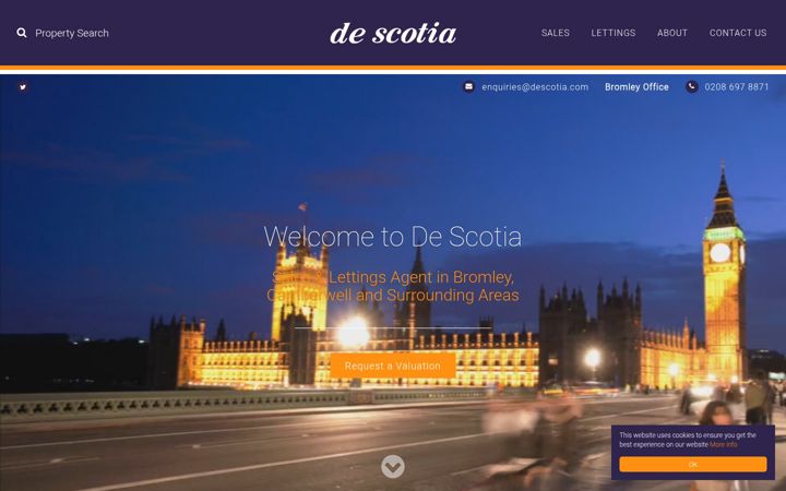 Screenshot of descotia.com