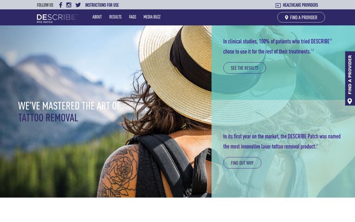 Screenshot of describepatch.com