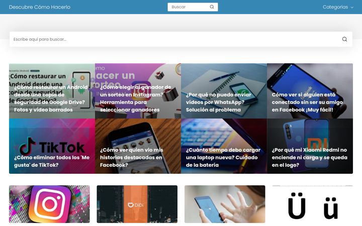 Screenshot of descubrecomohacerlo.com