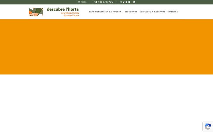 Screenshot of descubrelhorta.com