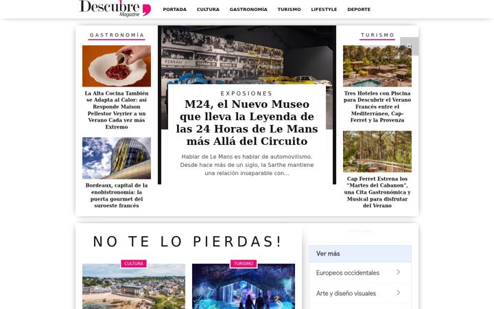 Screenshot του descubremagazine.fr