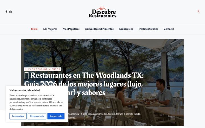 Screenshot of descubrerestaurantes.com