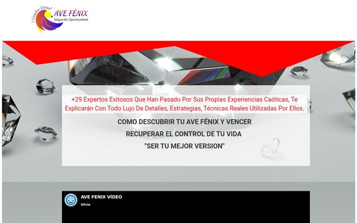 Screenshot of descubretuavefenix.com