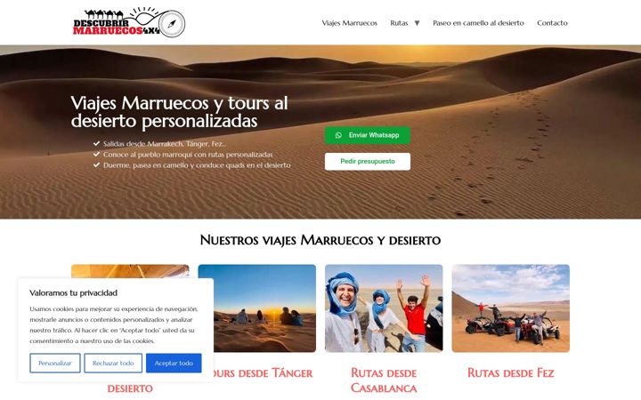 Screenshot of descubrir-marruecos4x4.com