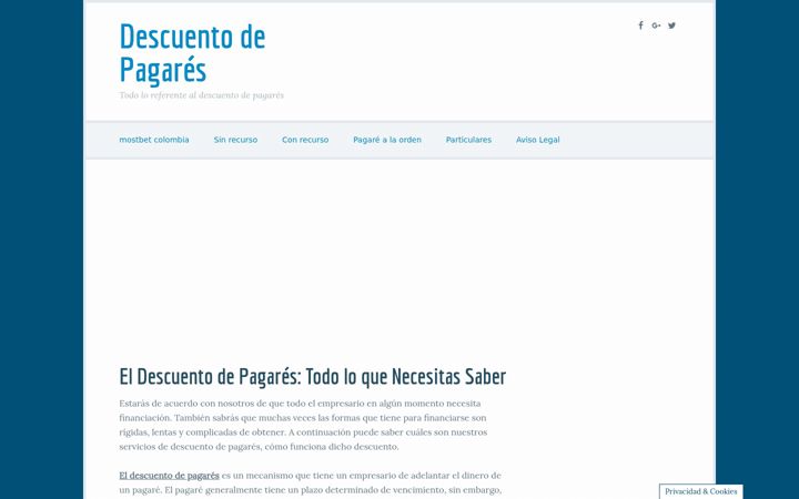 Captură de ecran a descuentodepagares24h.net