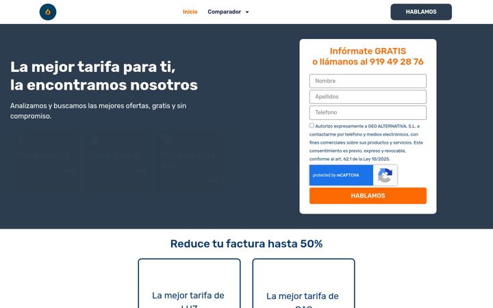 Képernyőkép: descuentoenergia.es
