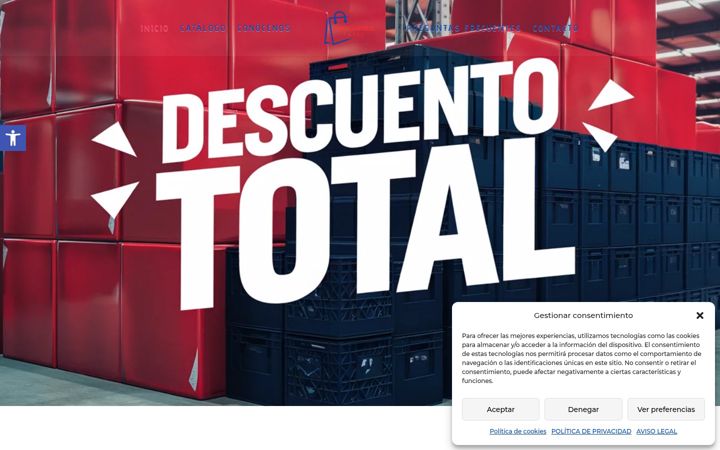 Captură de ecran a descuentototal.net
