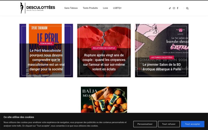 Screenshot of desculottees.fr