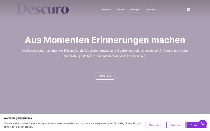 Screenshot of descuro.de