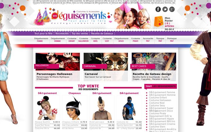 Screenshot of desdeguisements.com