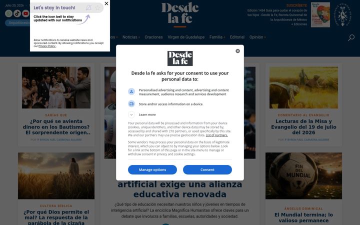 Screenshot of desdelafe.mx