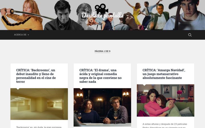Screenshot of desdelapantalla.com
