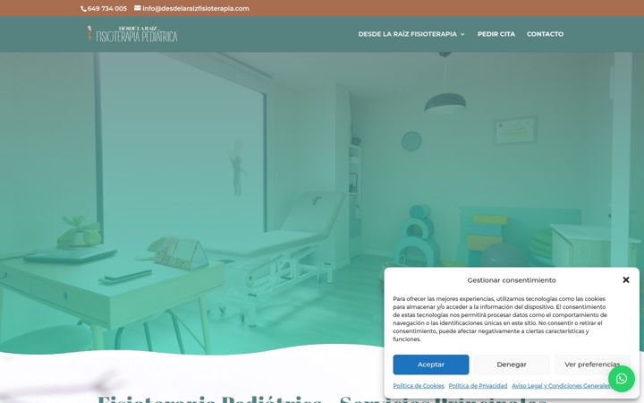 Screenshot of desdelaraizfisioterapia.com