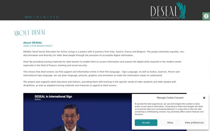 Screenshot of deseal.eu