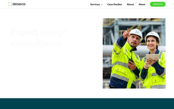 Screenshot of deseco.co.uk