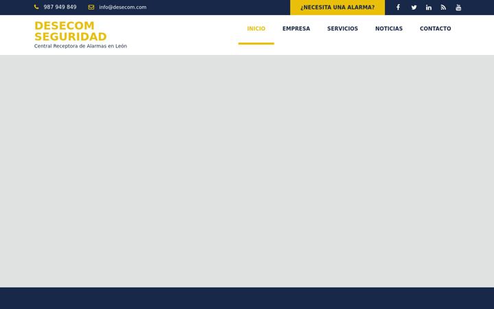 Screenshot of desecomseguridad.com