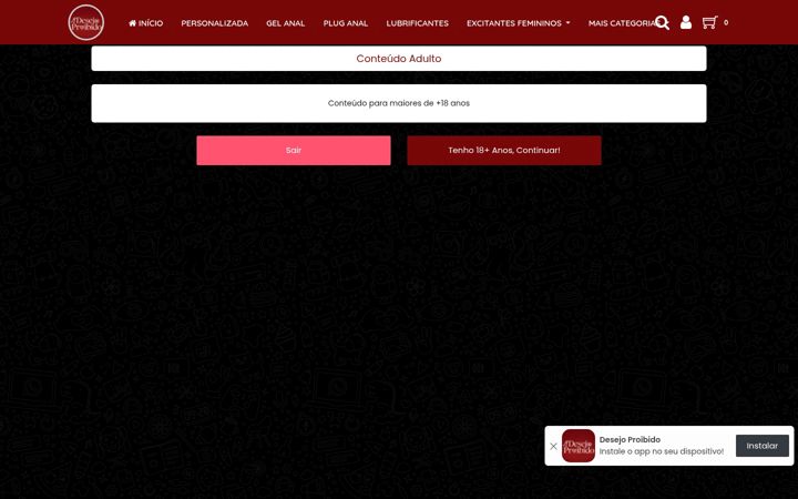 Posnetek zaslona desejoproibidoparacuru.com.br