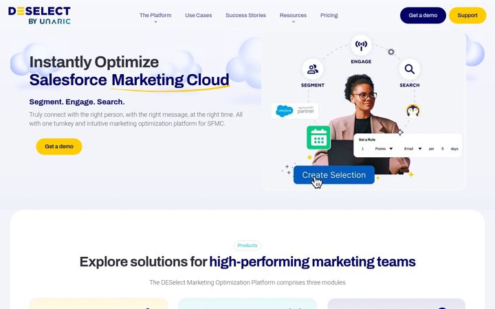 Screenshot of deselect.com