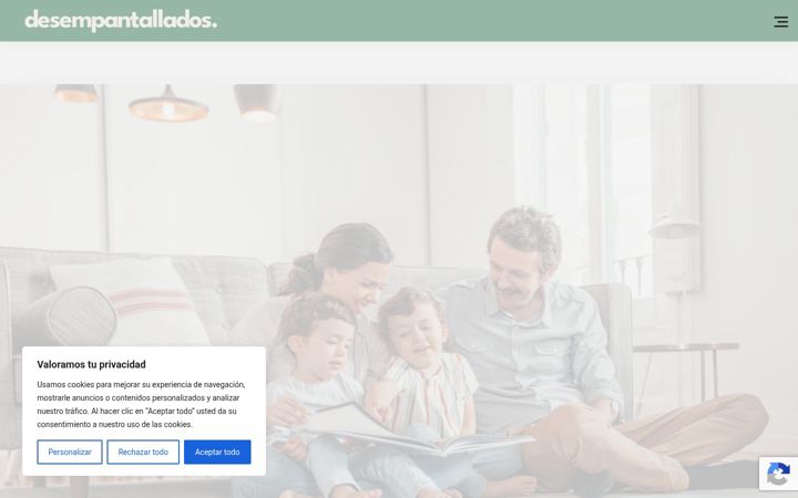 Screenshot of desempantallados.com