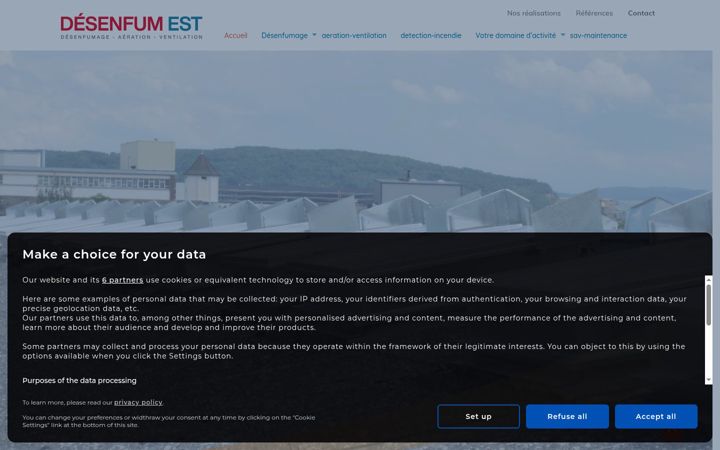 Screenshot of desenfumest.com
