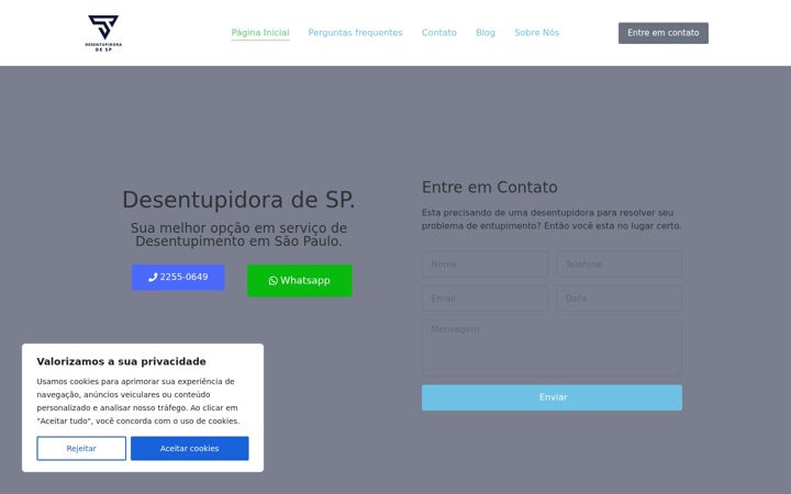 Captura de ecrã de desentupidoradesp.com.br