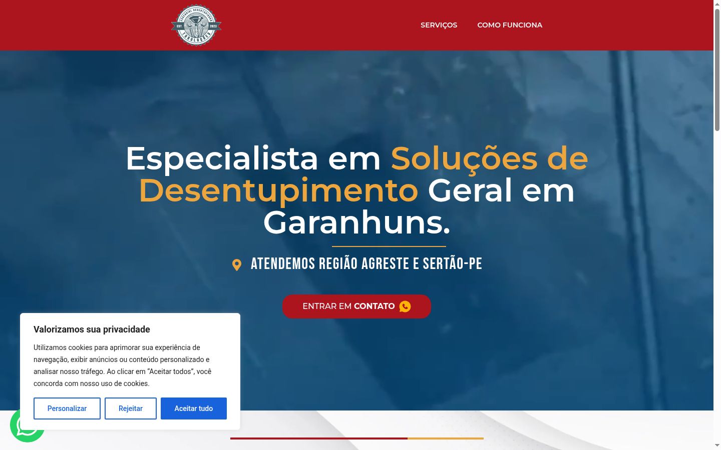 Captură de ecran a bannerului de consimțământ afișat înainte de orice interacțiune