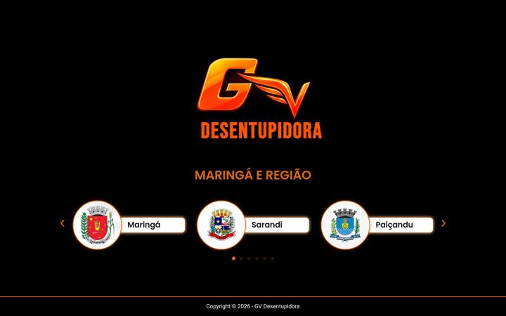 Captura de ecrã de desentupidoragv.com.br