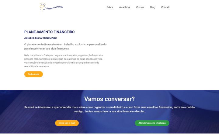Captura de ecrã de desenvolvimentes.com.br
