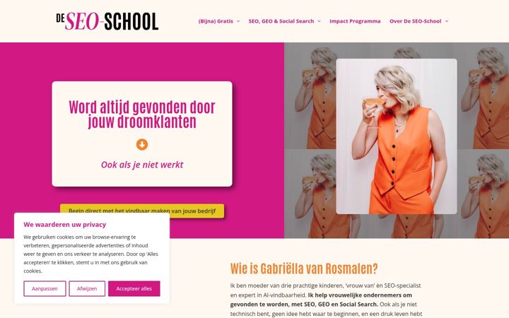 Screenshot of deseoschool.nl