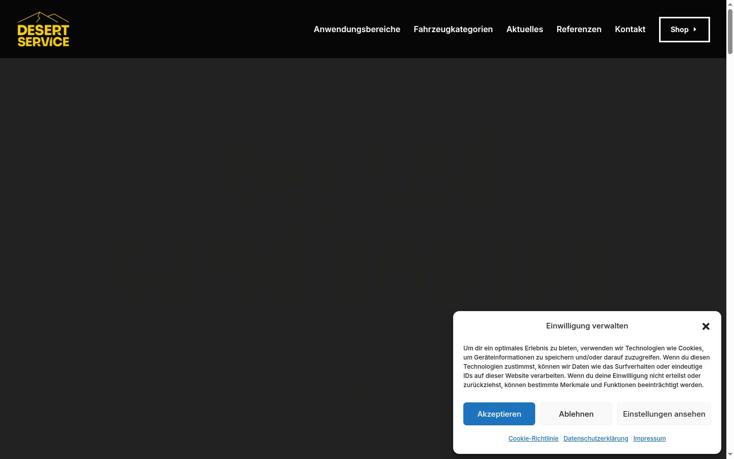 Screenshot van de toestemmingsbanner zoals getoond vóór enige interactie