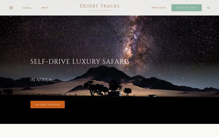 Screenshot of desert-tracks.com