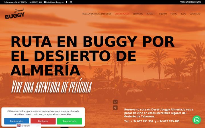 Képernyőkép: desertbuggy.es