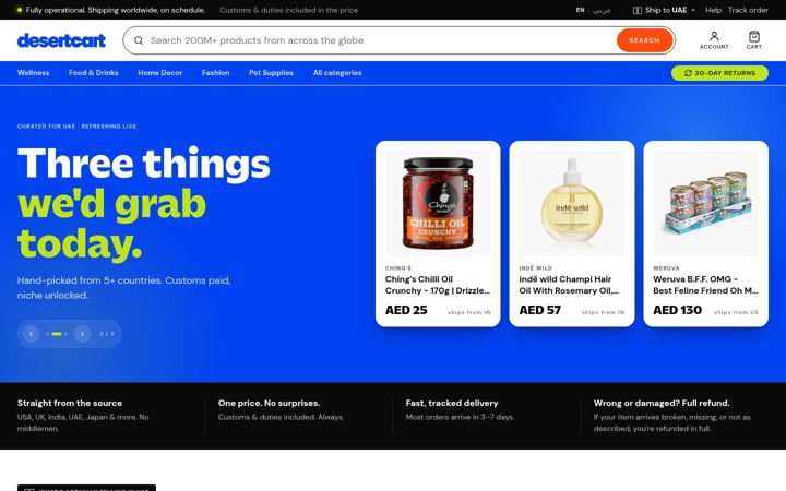Screenshot di desertcart.com
