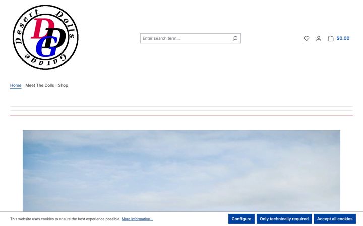 Screenshot of desertdollsgarage.com