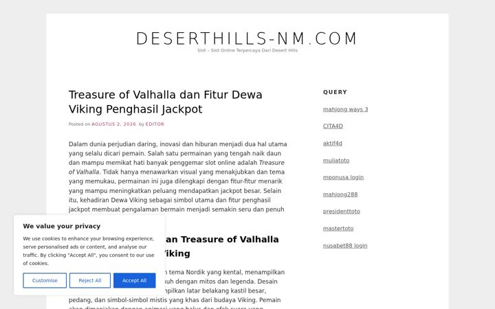 Screenshot of deserthills-nm.com