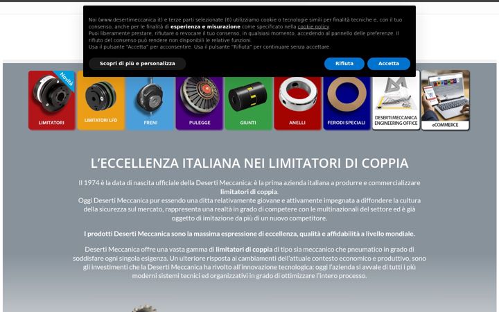 Screenshot of desertimeccanica.it