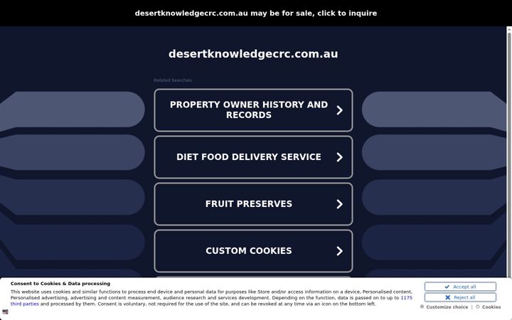 Captura de ecrã de desertknowledgecrc.com.au