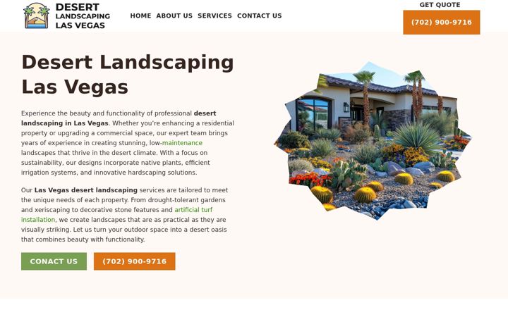 Screenshot of desertlandscapinglasvegas.com