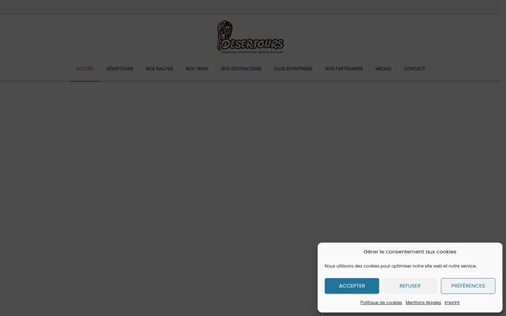 Screenshot of desertour.fr