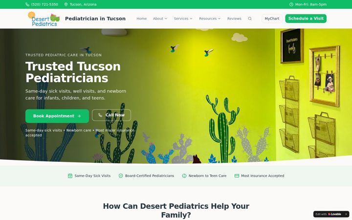 Screenshot of desertpedsaz.com
