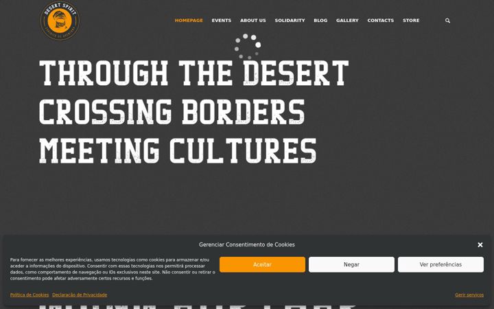 Captură de ecran a desertspirit.pt