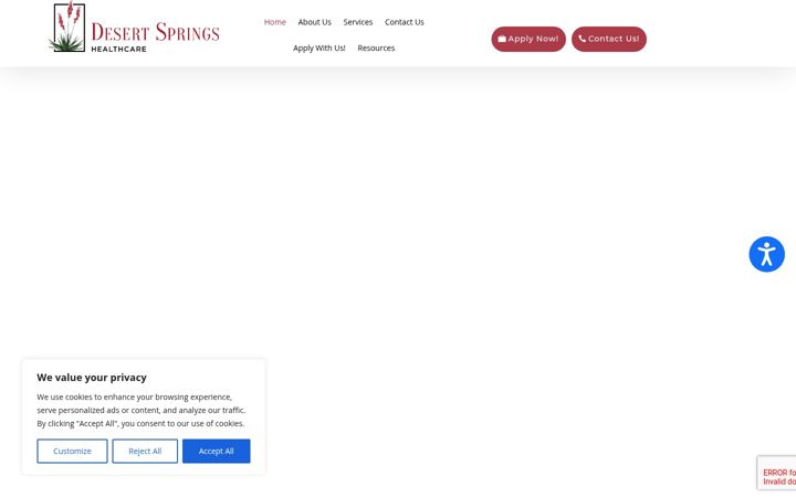 Screenshot of desertspringshealth.com